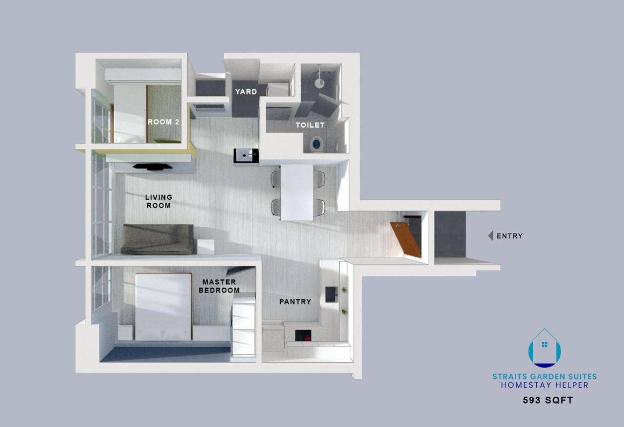 Straits Garden Suites By The Homestay Helper George Town Exteriér fotografie